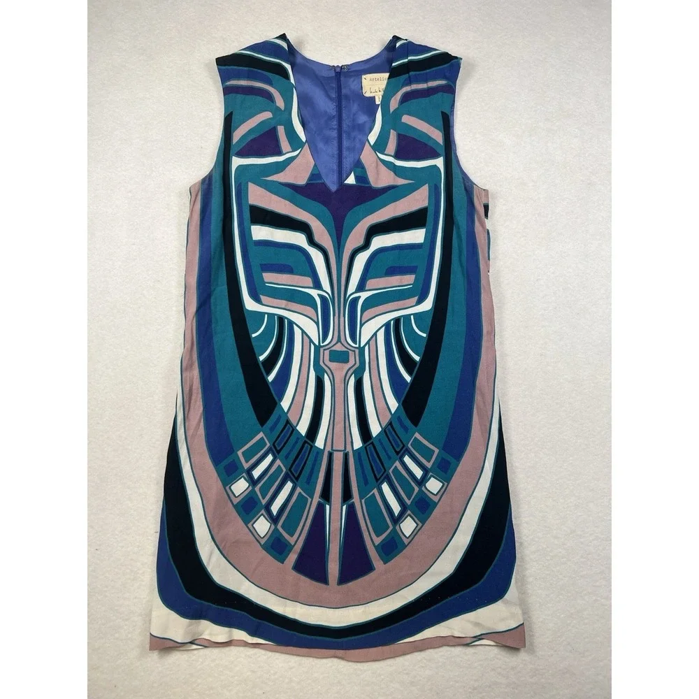 Vintage Nicole Miller Atelier sz S women's dress in Excellent condition Silk
